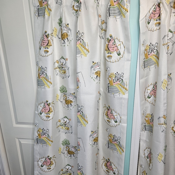 Vintage 1950s baby nursery curtains!! 6 panels!! - Picture 2 of 5